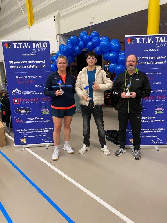 Sen.H v.l.n.r. Ilse Radstaat Delano Beshera en Jan Damkat